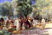 Arab or Arabic people and life. Orientalism oil paintings  479